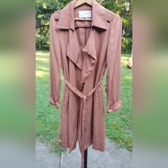 Bagatelle Mauve Trench Women Jacket Size Small - Picture 1 of 14